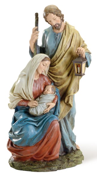 Renaissance Collection Holy Family Statue - 15.5 inch - Multi-Color