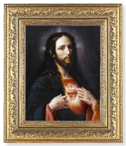 Sacred Heart of Jesus Wingate 8x10 Framed Print Under Glass - #115 Frame