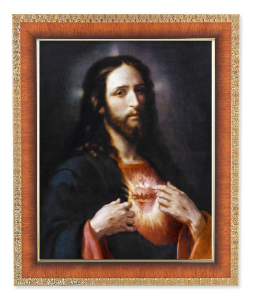 Sacred Heart of Jesus Wingate 8x10 Framed Print Under Glass - #122 Frame