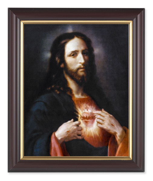 Sacred Heart of Jesus Wingate 8x10 Framed Print Under Glass - #133 Frame