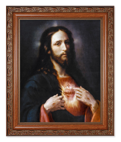 Sacred Heart of Jesus Wingate 8x10 Framed Print Under Glass - #161 Frame