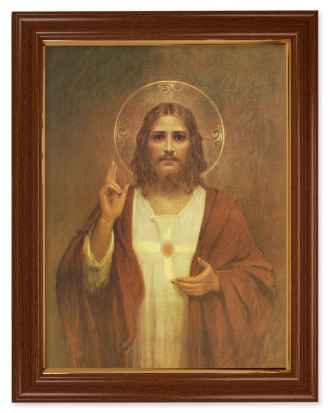 Sacred Heart of Jesus by Chambers 12x16 Framed Print Artboard - #134 Frame