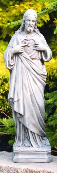 Sacred Heart of Jesus 25 Inches - Old Stone Finish