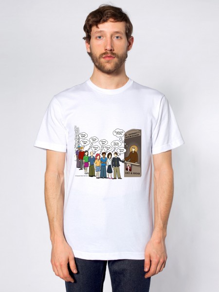 White Saint Anthony Humor Fashion T-Shirt for Men