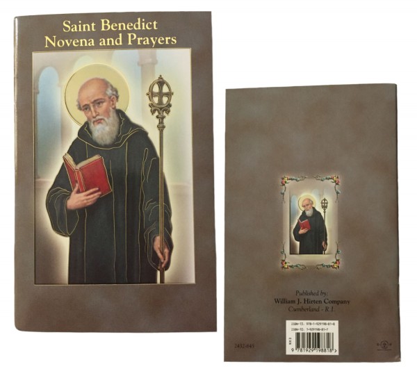 Saint Benedict Novena Prayer Pamphlet - Pack of 10 - Gray