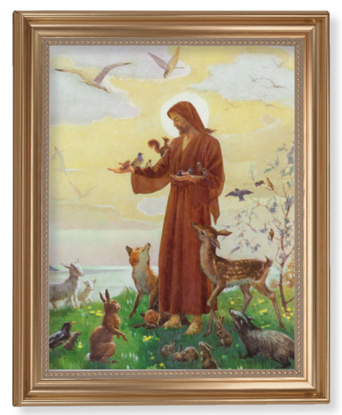 Saint Francis 11x14 Framed Print Artboard - #129 Frame