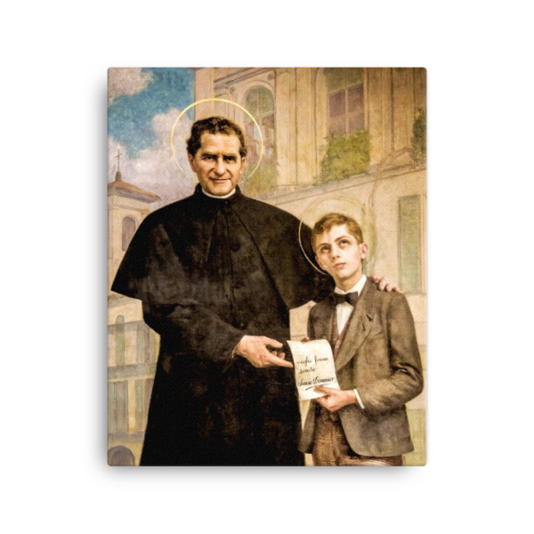 Saint John Bosco and Saint Dominic Savio Ready to Frame - Canvas