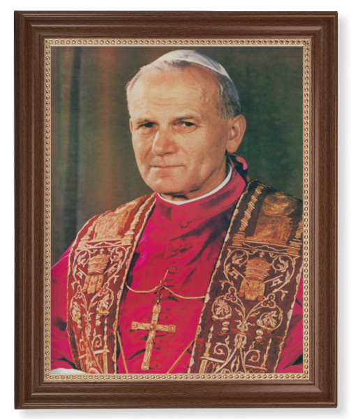Saint John Paul II 11x14 Framed Print Artboard - #127 Frame