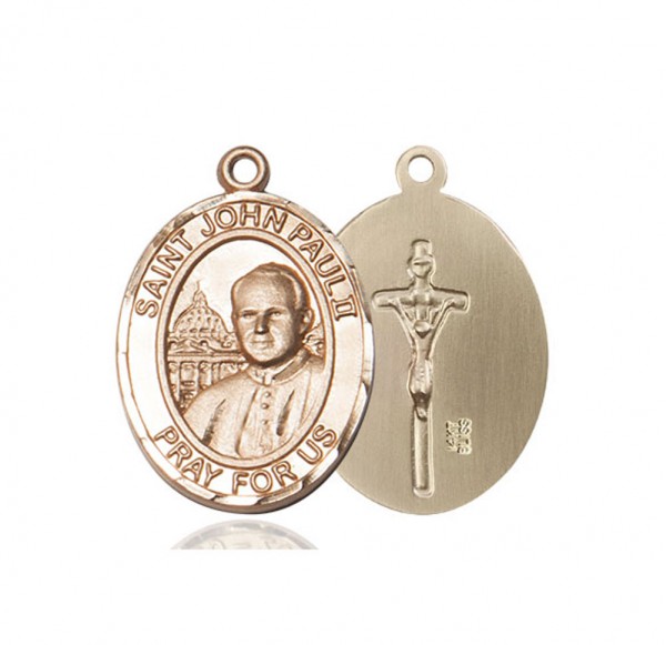 Saint John Paul II Medal - 14K Solid Gold