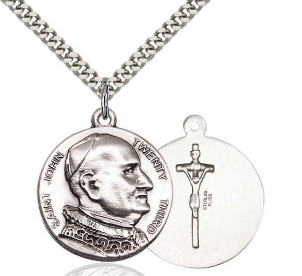 Saint John XXIII Medal - Sterling Silver