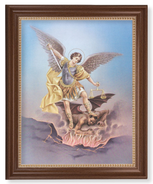 Saint Michael 11x14 Framed Print Artboard - #127 Frame