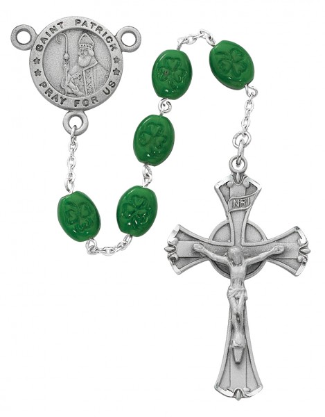 Saint Patrick Pray for Us Rosary - Green