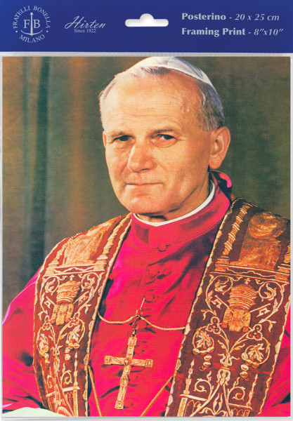 Saint Pope John Paul II Print - Sold in 3 Per Pack - Multi-Color