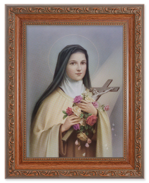 Saint Therese of Lisieux 6x8 Print Under Glass - #161 Frame