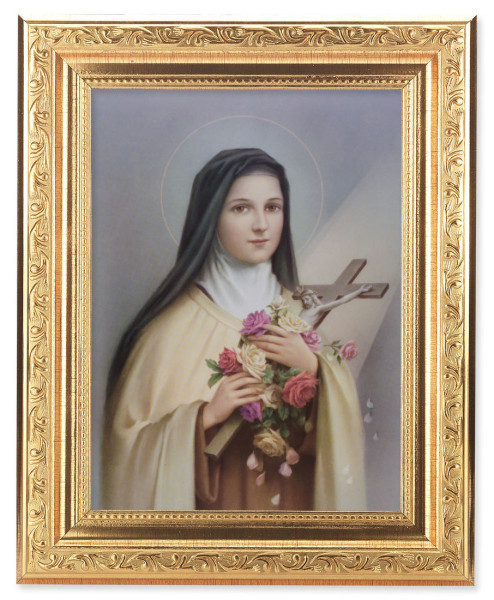 Saint Therese of Lisieux 6x8 Print Under Glass - #162 Frame