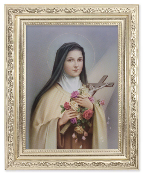Saint Therese of Lisieux 6x8 Print Under Glass - #163 Frame