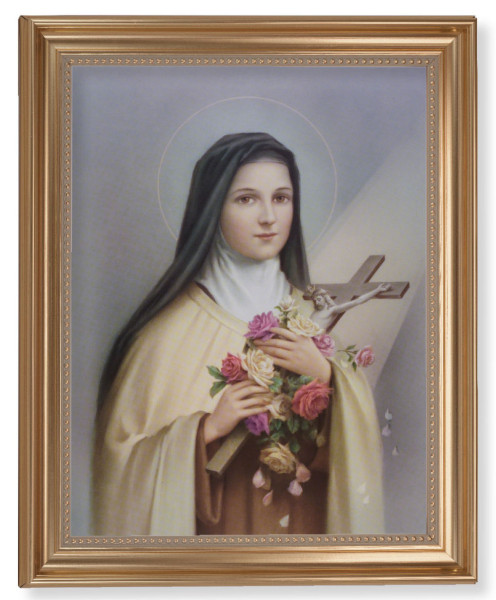 Saint Therese the Little Flower 11x14 Framed Print Artboard - #129 Frame