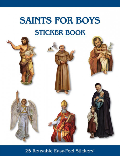 Saints for Boys Sticker Book - Full Color