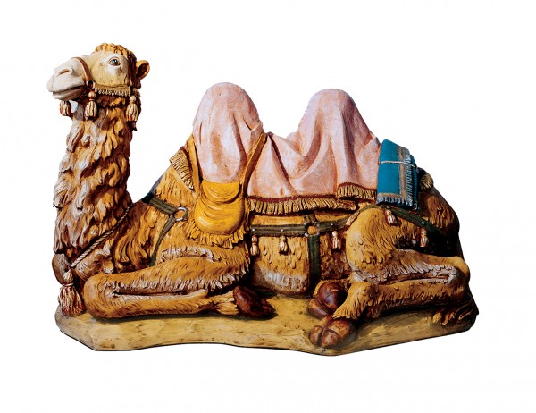 Seated Camel Figure for 50 inch Nativity Set - Multi-Color