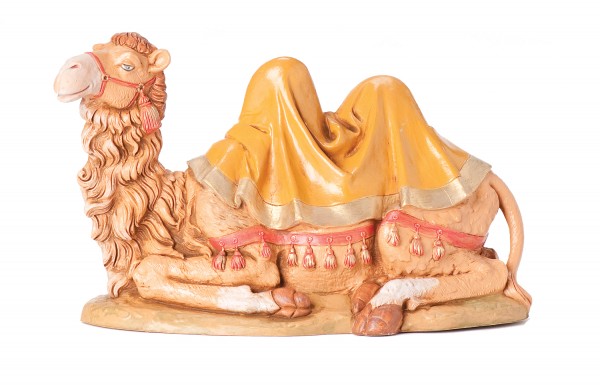 Seated Camel Nativity Statue - 12&quot; scale - Multi-Color
