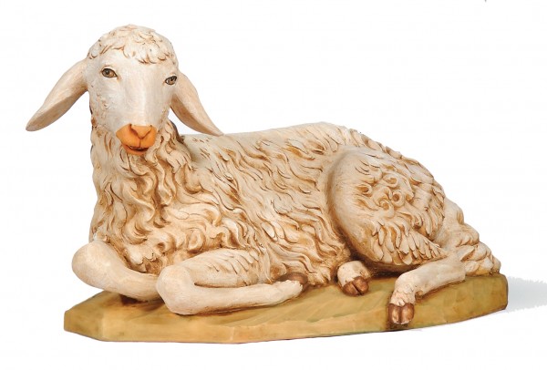 Seated Sheep Figure for 50 inch Nativity Set - Multi-Color