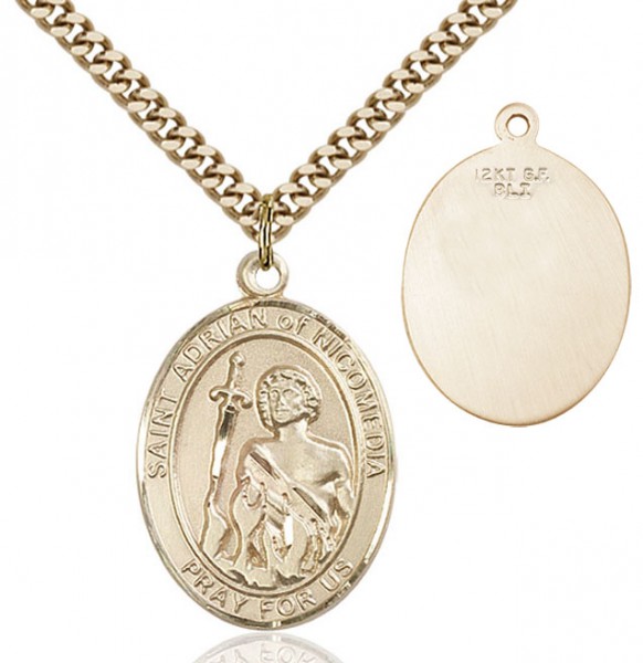 St. Adrian of Nicomedia Medal - 14KT Gold Filled