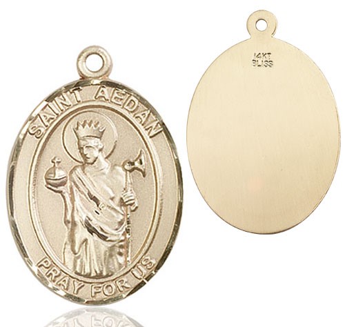 St. Aedan of Ferns Medal - 14K Solid Gold