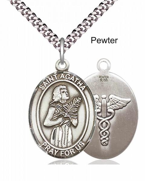 St. Agatha Nurse Medal - Pewter