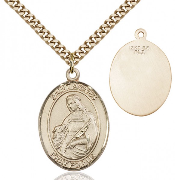 St. Agnes of Rome Medal - 14KT Gold Filled