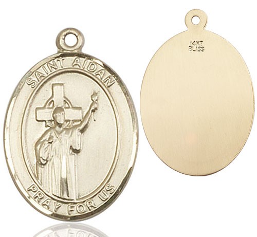 St. Aidan Medal - 14K Solid Gold