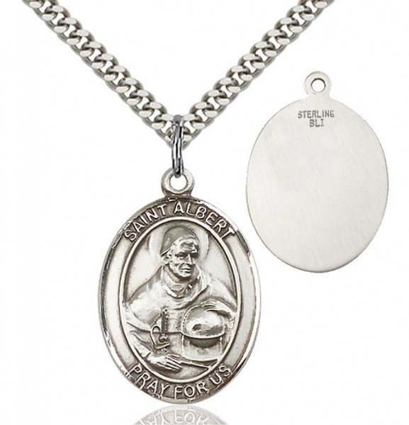 St. Albert the Great Medal - Sterling Silver