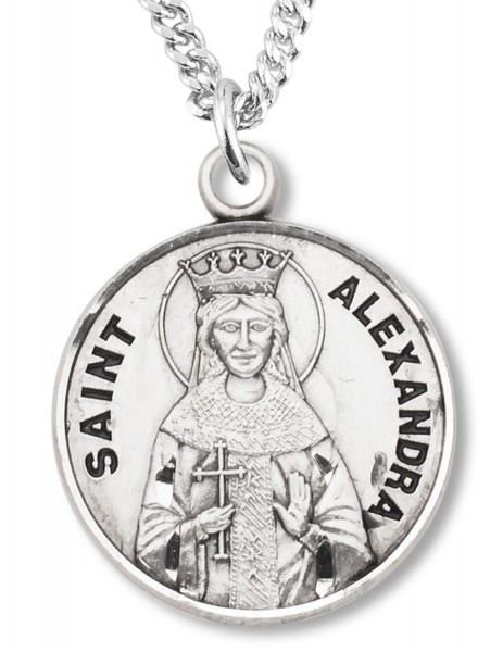 St. Alexandra Medal - Sterling Silver