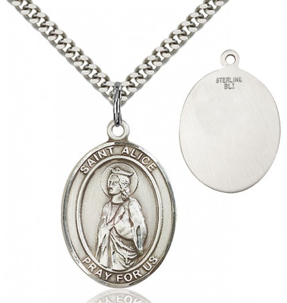 St. Alice Medal - Sterling Silver