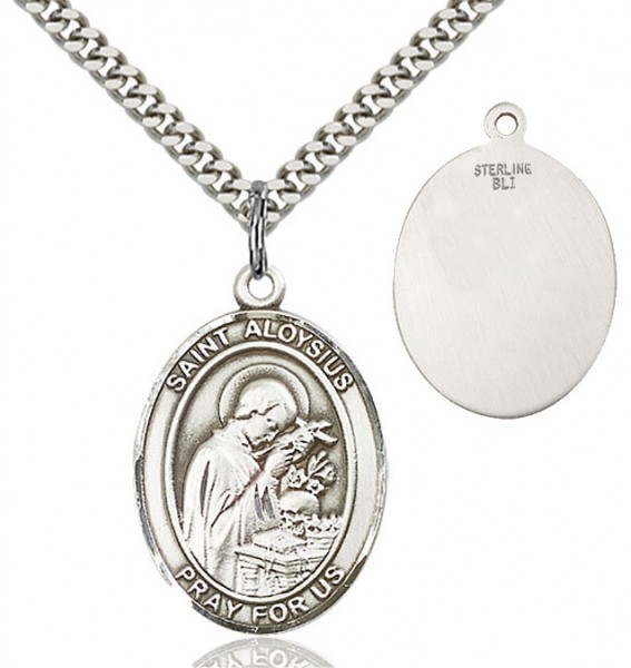 St. Aloysius Gonzaga Medal - Sterling Silver