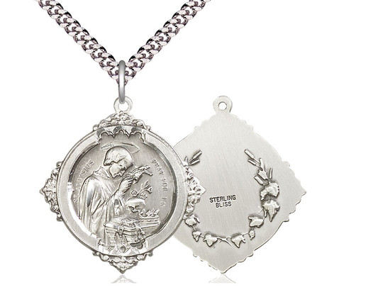 St Aloysius Sterling Silver Medal - Sterling Silver