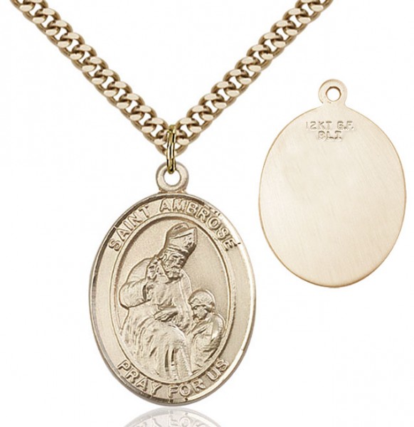 St. Ambrose Medal - 14KT Gold Filled