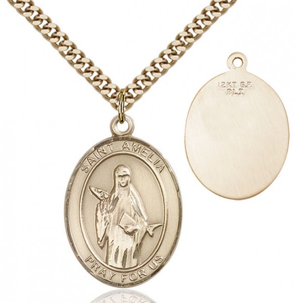 St. Amelia Medal - 14KT Gold Filled