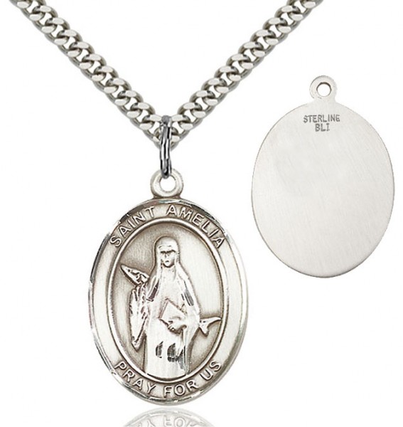 St. Amelia Medal - Sterling Silver