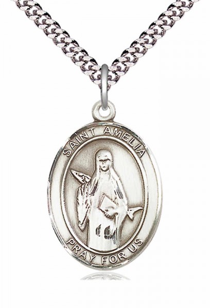 St. Amelia Medal - Pewter