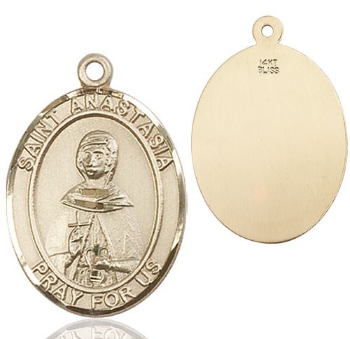 St. Anastasia Medal - 14K Solid Gold