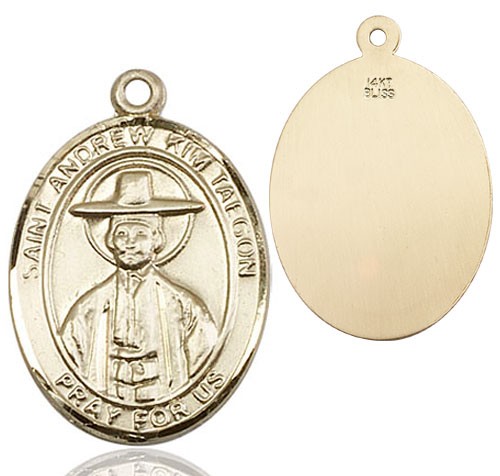 St. Andrew Kim Taegon Medal - 14K Solid Gold