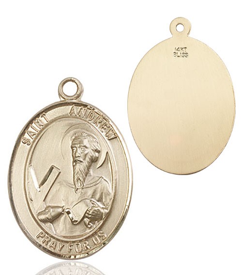 St. Andrew the Apostle Medal - 14K Solid Gold