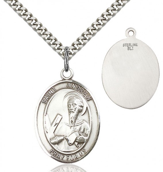 St. Andrew the Apostle Medal - Sterling Silver