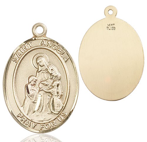 St. Angela Merici Medal - 14K Solid Gold