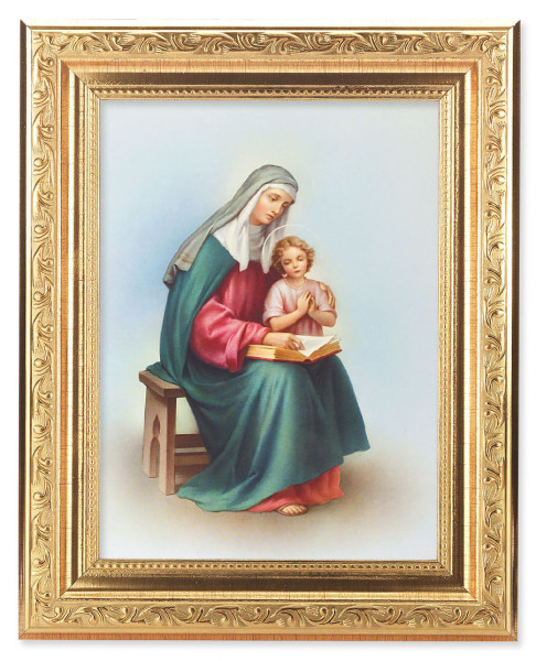 St. Anne and Mary 6x8 Print Under Glass - #162 Frame
