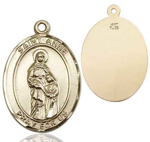 St. Anne Medal - 14K Solid Gold