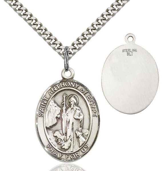 St. Anthony of Egypt Medal - Sterling Silver
