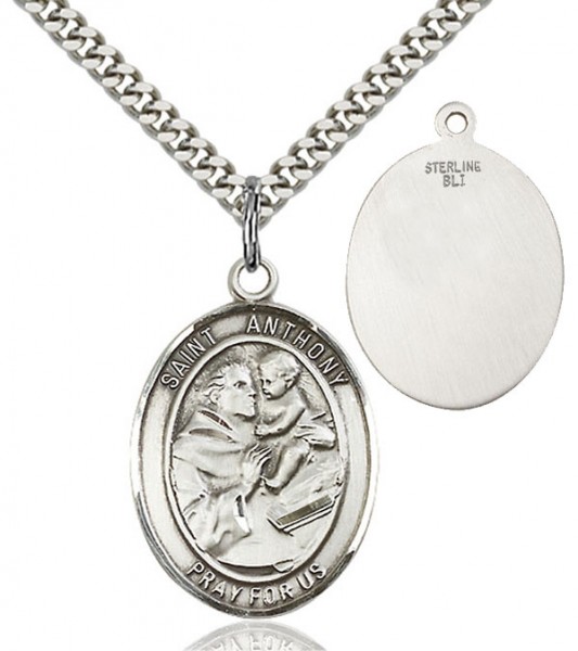 St. Anthony of Padua Medal - Sterling Silver