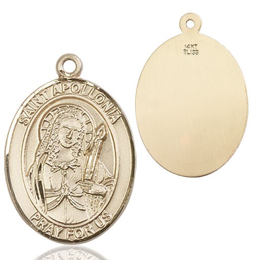 St. Apollonia Medal - 14K Solid Gold