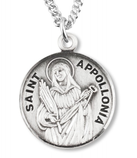 St. Appollonia Medal - Sterling Silver